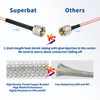 Superbat CB Radio Coax Cable 50ft RG142 Coax Cable with