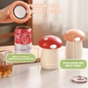 Mushroom Magnetic Bottle Opener & Can Top Cutter, 2-in-1 Tool