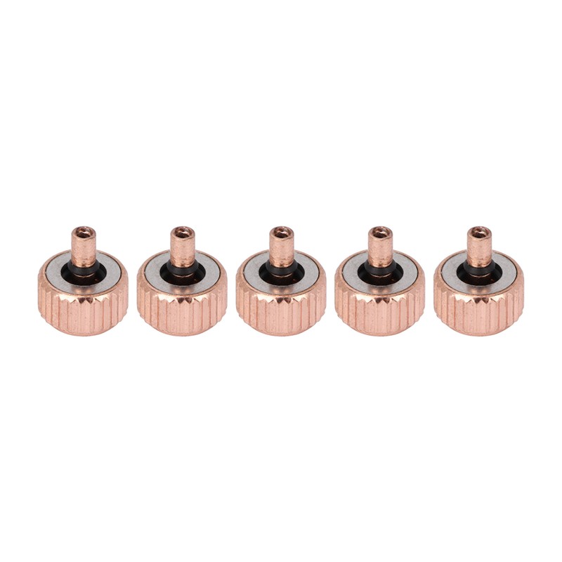 5pcs Professional Watch Crown Steel Wrist Watch Parts Watchmaker Repairing