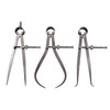 3 Piece Set Toolmaker's “Yankee” Spring Dividers, Inside ID &