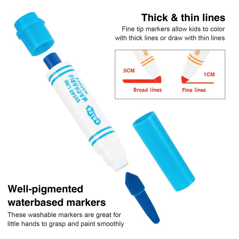 ARLTR Washable Markers Bulk, Bulk Pack of 288 in 16