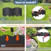 20Pcs Garden Edging Border No Dig Landscape Edging Lawn Garden
