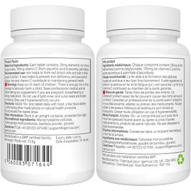 Igennus High Absorption Chelated Iron Bisglycinate 20mg with Vitamin C, 6 Month Supply, Gentle Formula, Clean Label & Targeted Release, for Women and Men, One Daily, Vegan, 180 Tablets