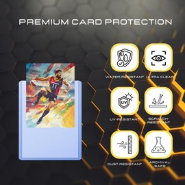 Premium 35pt Toploaders for Trading Cards – Ultra Clear, Rigid Protection for Sports Cards, Baseball, MTG, Yu-Gi-Oh!, and More – Dustproof – 50 Pack