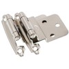DecoBasics 3/8" Inset Cabinet Hinges Brushed Nickel (25 Pair -50