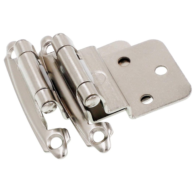 DecoBasics 3/8" Inset Cabinet Hinges Brushed Nickel (25 Pair -50