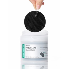 Salicinic Pore Clear Black Pads 70 sheets [Giveaway] Pro Ampoule Mask 2 sheets / 살리시닉 포어 클리어 블랙패드 70매 [증정] 프로앰플 마스크 2매