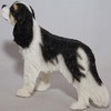 Leonardo Collection Tri-Colour Cavalier King Charles Spaniel, Stone, Black, 14