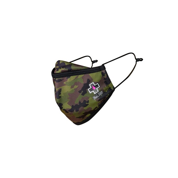 Muc-Off Kids Reusable Face Mask, Dr X Camo - Adjustable Face Covering With Mid-Layer Filter - Washable Up To 20 Times