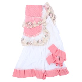 Household Sunscreen Washing Machine Lace Cover Dustproof Protective Cover 60x60x85cmPink