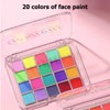 KARLOR Face Paint Palette, 20 Colourful Make-Up Colours, Neon Make-Up,
