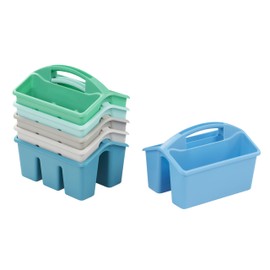 ECR4Kids 4-Compartment Small Caddy, Storage Organizer, Contemporary, 6-Pack