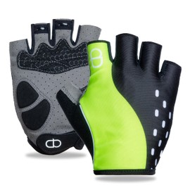 DA--Workout Gloves for Men and Women, Exercise Gloves for Weight Lifting, Cycling, Gym, Training, Breathable and Snug fit-Fluorescent Green (Add Extra Size)