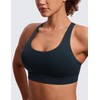 CRZ YOGA Women's Strappy Sports Bras Fitness Workout Padded Yoga