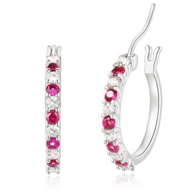 Sfoni Silver Hoop Earrings for Women 925 Sterling Silver Hoop Earrings Small Silver Hoop Earrings for Girls, Hypoallergenic Earrings Hoop Earrings Women Sterling Silver Gifts For Mother's Day