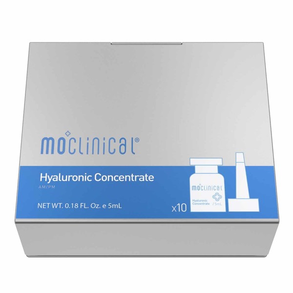 MO Clinical Hyaluronic Concentrate - AM/PM Moisturizer for All Skin Types, Anti-Aging, Natural, Unscented, 1.7 oz