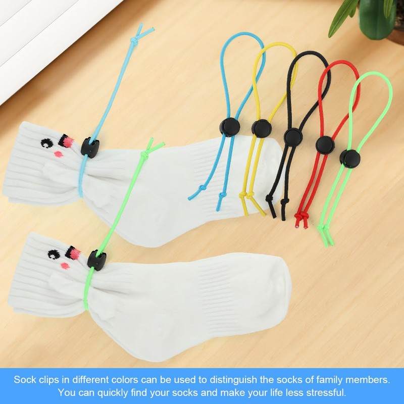 Sock Clips Locks Your Socks,Laundry Sock Holder and Tie Clips,Stocking