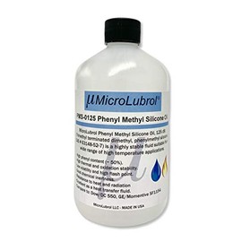 MicroLubrol High Temperature Silicone Oil, 125 CST Viscosity, 1 Pint, 16 oz, Prevent Corrosion