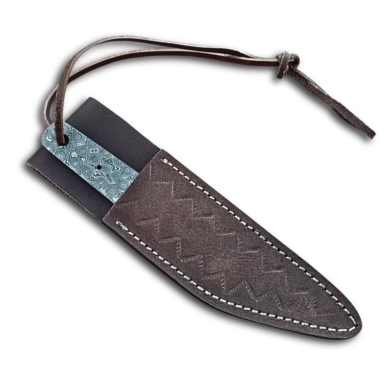 HAWK KNIVES Handmade Damascus Steel Blade Kiridashi Knife - 2.5