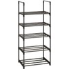 OYREL Shoe Rack, Sturdy Metal Shoes Rack Organizer,Narrow Shoes Stand Shelf 5 Tier Shoe Racks for Closets Small Space
