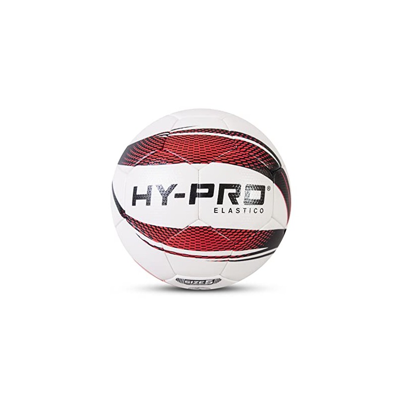 Hy-Pro Elastico Match Football Size 4, red, Black and Orange