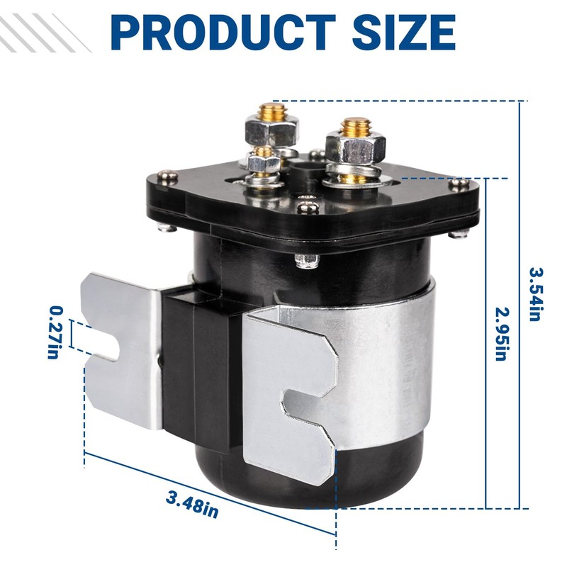 CartClan 48 Volt 4 Terminal Solenoid, Suitable for 48V Club