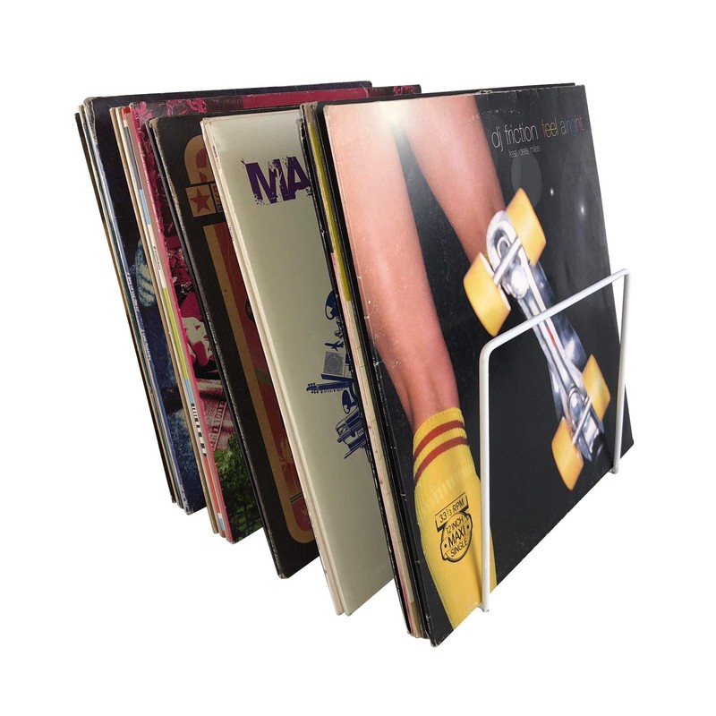 7even Vinyl Record Stand White / Vinyl Records LP Table