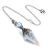 Jovivi Natural Aquamarine Healing Crystal Pendulums for Dowsing Divination 6