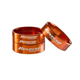 Reverse Fork Shaft Spacer Set Ultra-Light Aluminium 1 1/8 Orange