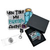 Cusrtyh,You Take My Breath Away,Funny Inhaler Retractable Badge Reel，Gift for