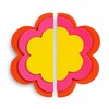 ban.do Yellow/Pink/Red Flower-Shaped Sticky Notes, Fun Office Supplies Set Includes