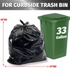 Bagtron 33 Gallon Trash Bags, 30 Micron Heavy Duty Pure