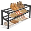 KEETDY Heavy Duty Shoe Rack for Closet Entryway, Stackable Shoe