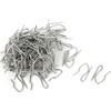 25Pcs Metal Deep Pinch Curtain Hooks Pins Galvanised Curtain Tape
