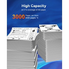 Skydo [with CHIP] Compatible TN760 Toner Replacement for Brother TN760 TN-760 TN730 TN-730 Cartridge Use with HL-L2350DW HL-L2390DW HL-2550DW MFC-L2710DW MFC-L2750DW HL-L2350DW HL-L2370DW(4 Black)