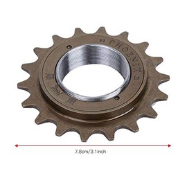 Single Speed Freewheel Sprocket, 18T Bicycle Freewheel Single Speed Sprocket 18 Teeth One Gear Bicycle Replacement Accessories