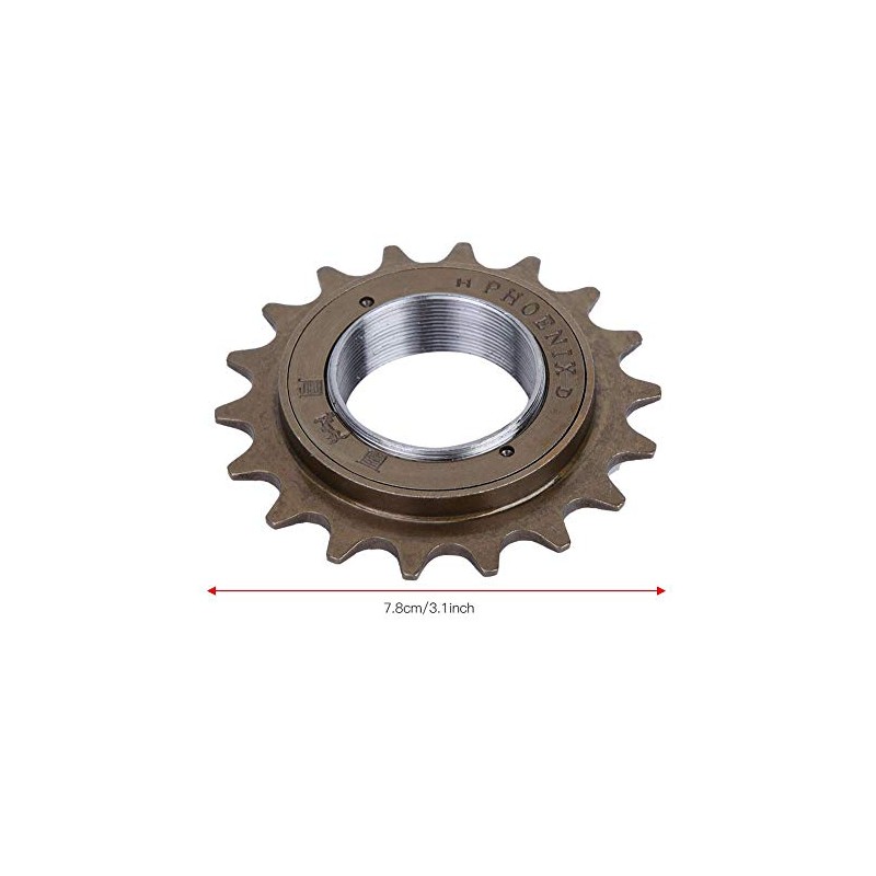 Single Speed Freewheel Sprocket, 18T Bicycle Freewheel Single Speed Sprocket