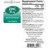Teelahvit LLC Gericare Zinc Sulfate 50mg 100 Tablets – Dietary