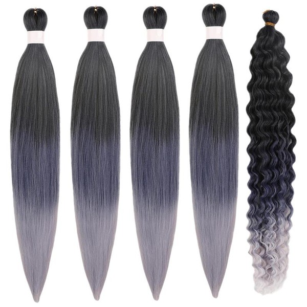 Brow Braiding Hair Pre stretched Curly Braiding Hair for Boho