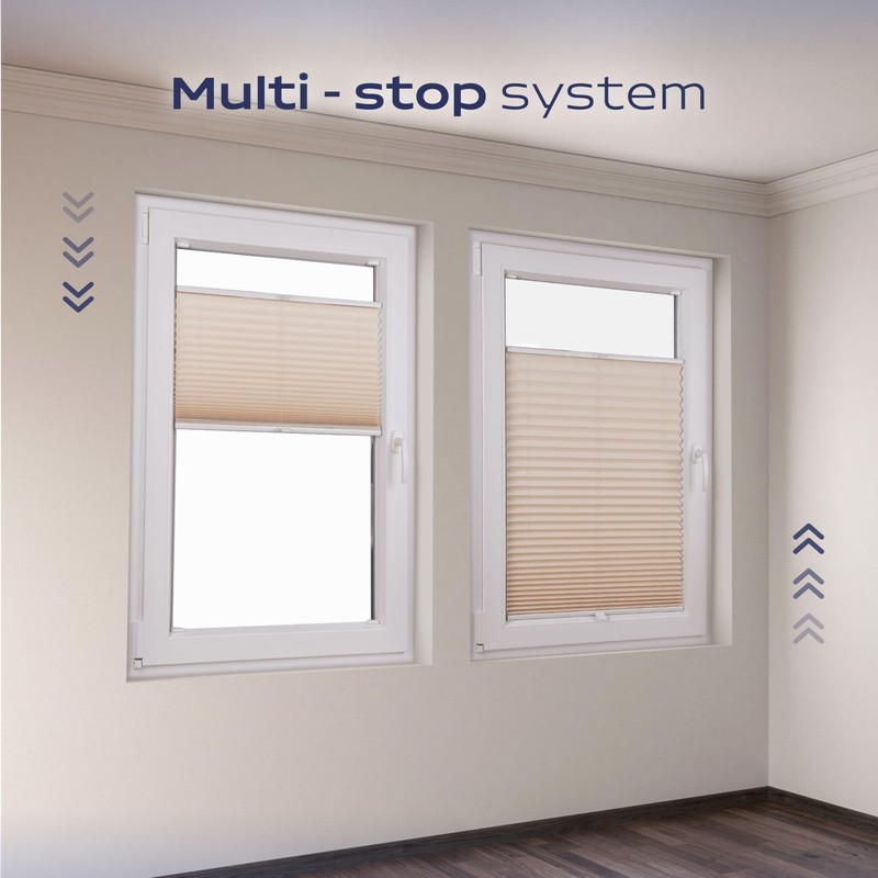 Shadoo Home® - Premium Pleated Blind with Drilling to Measure,