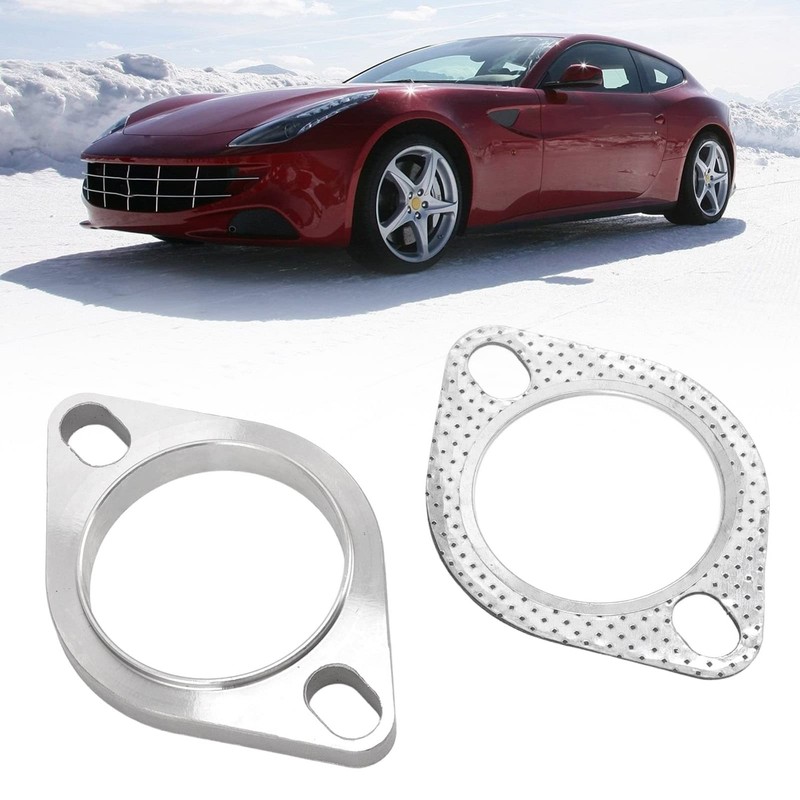 2PCS 2 2.5in Exhaust,Flanges,2PCS 2 2.5in Exhaust Flange Contion Kit