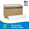 TIDI 612 Avalon Single-Use Chiropractic Headrest Paper Roll, White, 12”