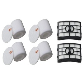 Casa Vacuums Replacement for Shark Rotator Powered Lift-Away 4+2 Filter Kit - TruePet - Deluxe - APEX DuoClean NV650 NV651 NV652 NV750 NV751 NV752 NV765 NV831 NV835 AX950 AX951 AX952 AZ1000 AZ1002 AZ1501 ZU881 XFF650 XHF650
