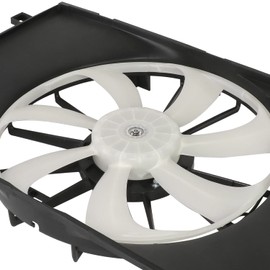 DNA MOTORING Factory Style Radiator Fan Assembly Compatible with 18-22 C-HR / 20-22 Corolla 1.8L NA Corolla Sedan,OEM-RF-1031