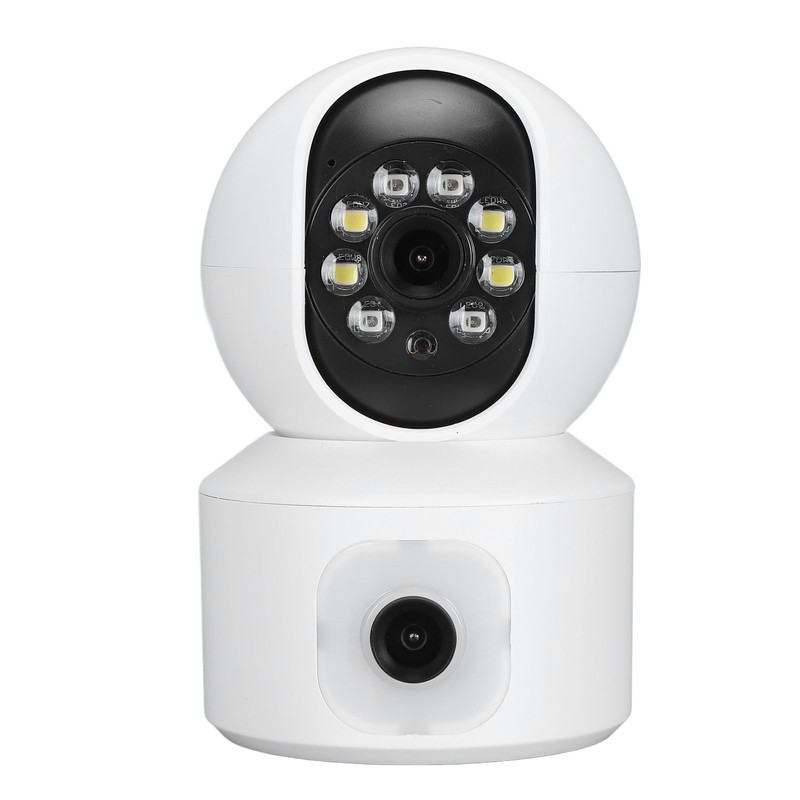 Home Security Camera Dual 2MP Lens Two Way Intercom WiFi