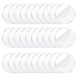 30PCS 2inch Clear Acrylic Circles Blanks Round Acrylic Disc Blanks Round Acrylic Sign Sheet Christmas Ornament for Painting,Markers,Name Cards,Cutting and Many DIY Projects (5cm)