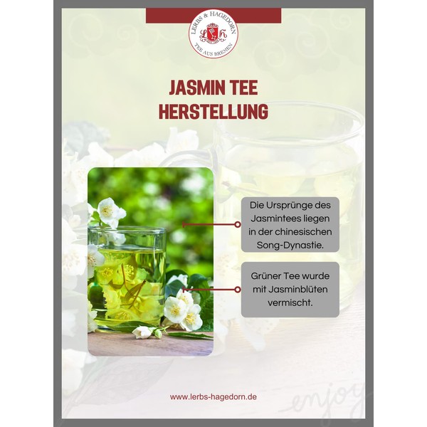 Lerbs & Hagedorn, China Jasmine Tea Aromatic 250 g (approx.