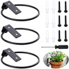 GIAK 3Pcs Flower Pot Holder Ring Wall Mounted 4 inch