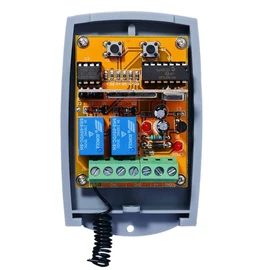 SEA Compatible Wireless Receiver 2-Channel Receiver for Head 433 / Coccinella Roll / 433 Smart Remote Controls 12-24 VAC/DC, NO/NC 433.92MHz Rolling/Fixed Code