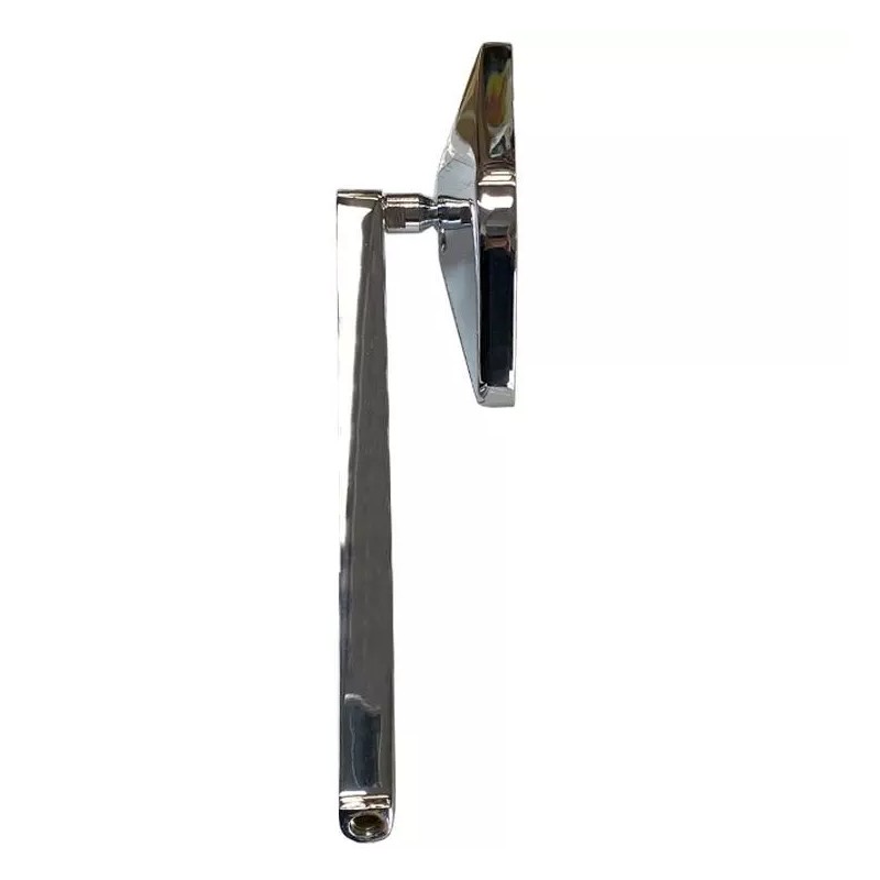 Moore Parts Manx Buggy Chrome Sideview Rectangular Mirror W/Aluminum Mount,